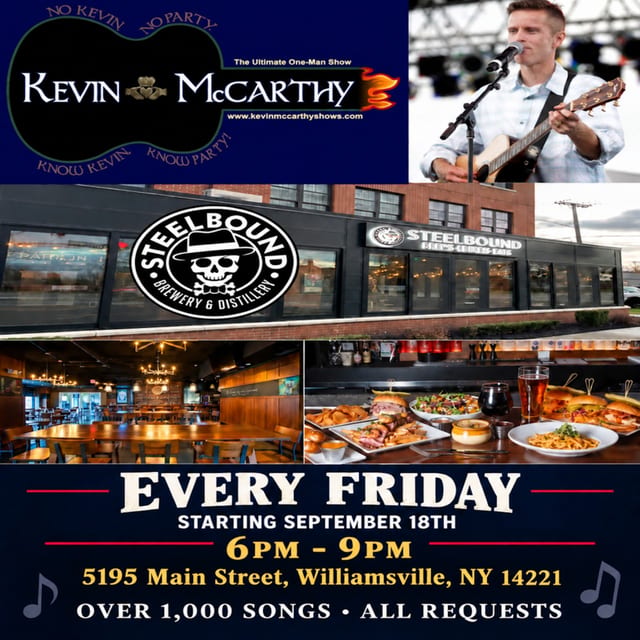 Kevin McCarthy - Every Friday @ 6pm