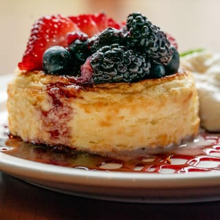 NY Cheesecake w/ Blue berry Jam